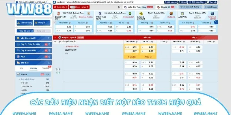 Các dấu hiệu nhận biết một kèo thơm hiệu quả