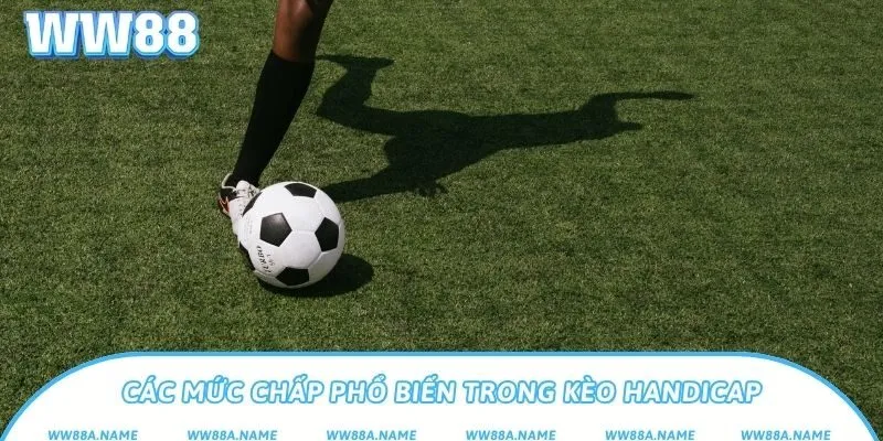 Các mức chấp phổ biến trong kèo handicap