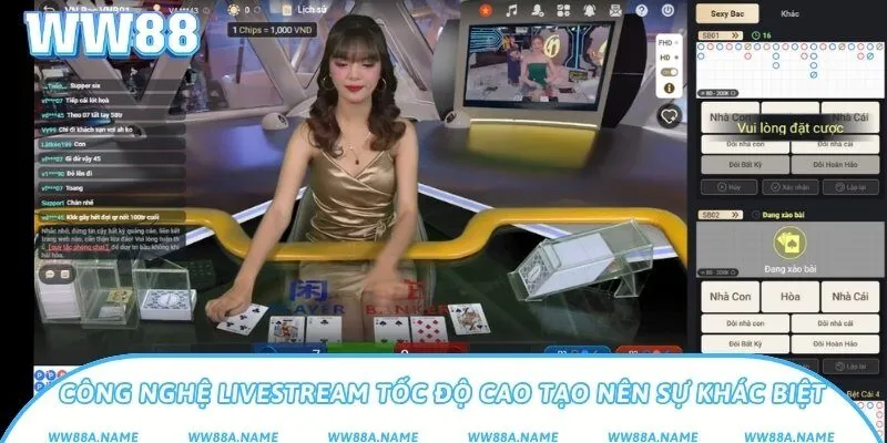 Công nghệ livestream tốc độ cao tạo nên sự khác biệt