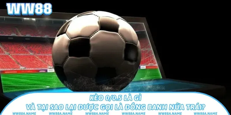 Kèo 0/0.5 là gì và tại sao lại được gọi là đồng banh nửa trái?