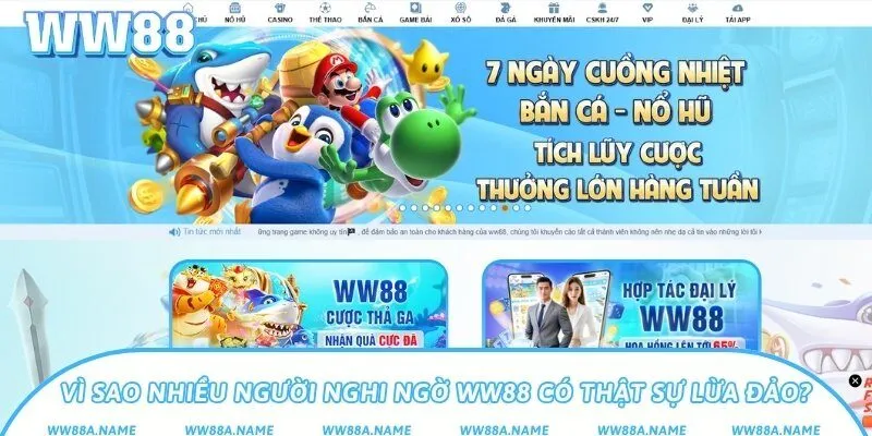 Vì sao nhiều người nghi ngờ WW88 có thật sự lừa đảo?
